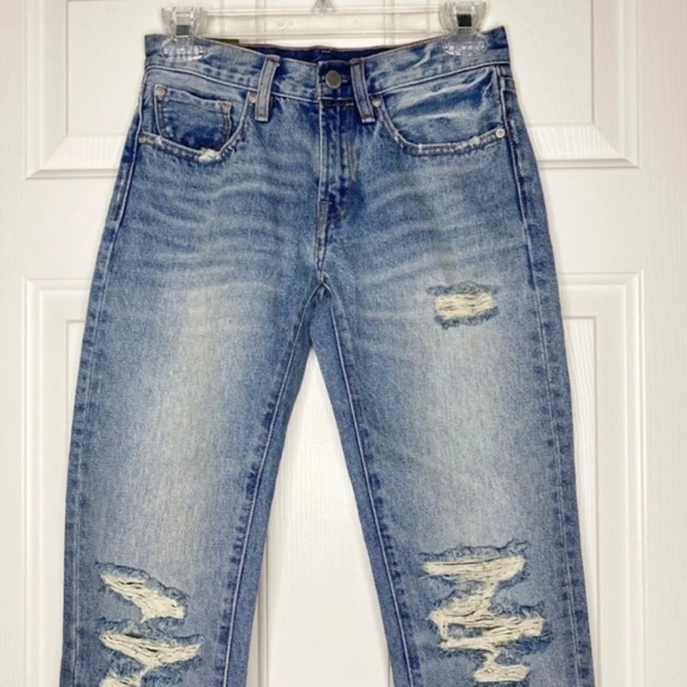 NWT ALLSAINTS Muse Ankle Slim Distressed Boho Jeans 24